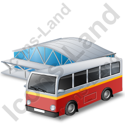 256x256 Bus Station Icon, Pngico Icons