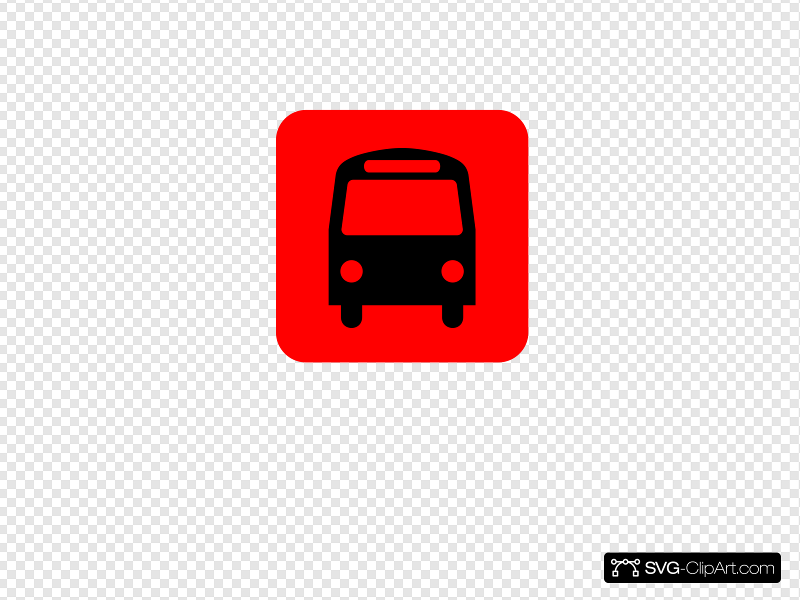 1600x1200 Bus Station Icon Black Red Clip Art, Icon