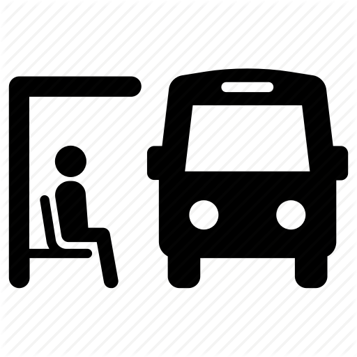 512x512 Bus Station, Bus Stop, Public Transport, Transportation Icon
