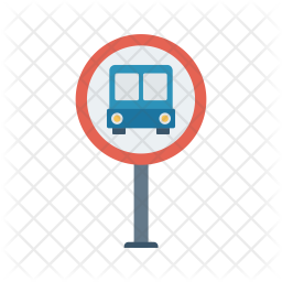 256x256 Bus Stop Icon Of Flat Style
