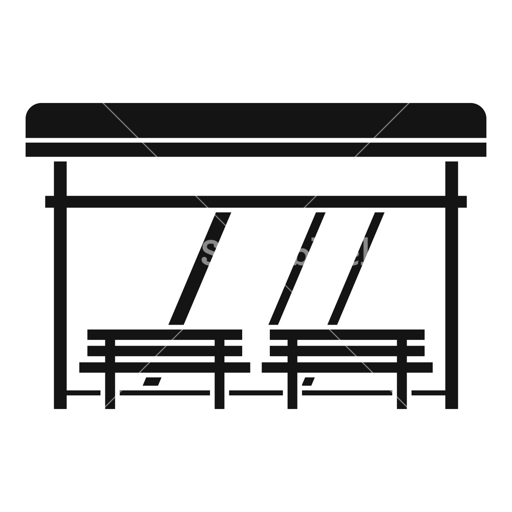1000x1000 Bus Stop Icon Simple Illustration Of Bus Stop Vector Icon For Web