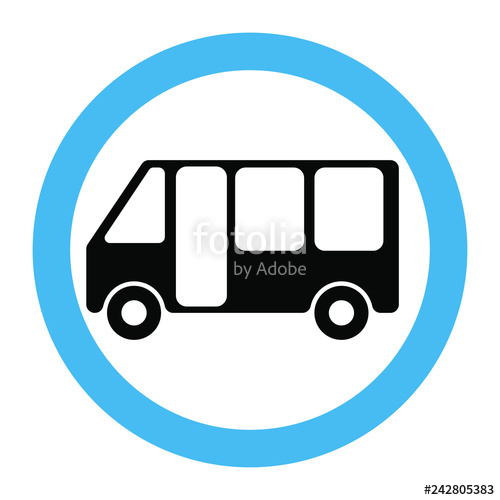 500x500 Bus Stop Icon Bus Station Vector Icon Stock Image And Royalty