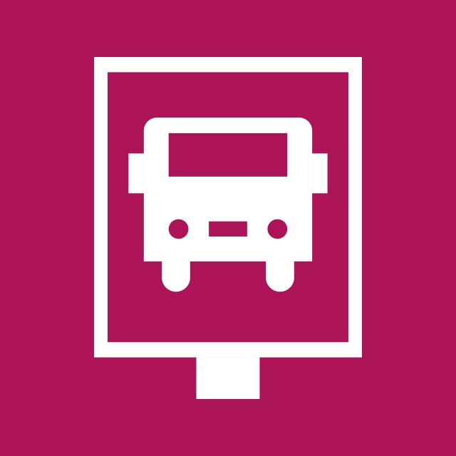 640x640 Vector Bus Stop Icon, Bus Stop, Bus Station, Transport Png