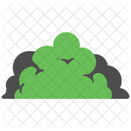 256x256 Bush Icon Of Flat Style
