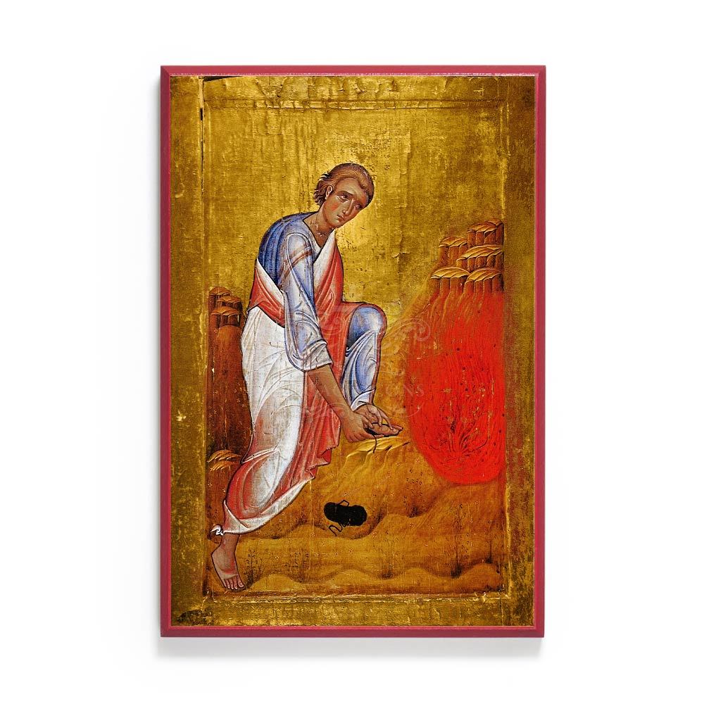 1000x1000 Prophet Moses And The Burning Bush Icon From Mount Sinai