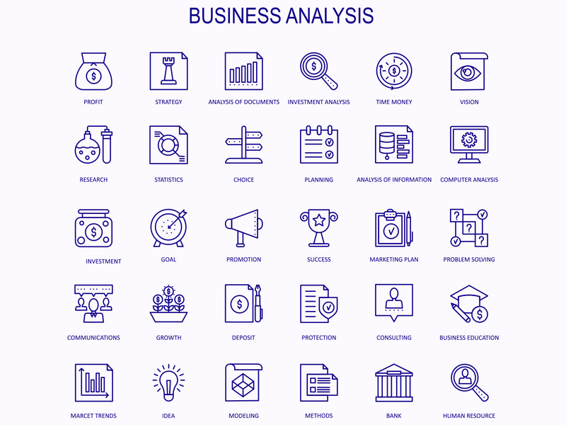 800x600 Business Analysis Icon Design