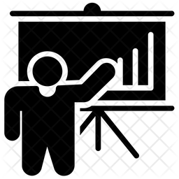 256x256 Business Analyst Icon Of Glyph Style