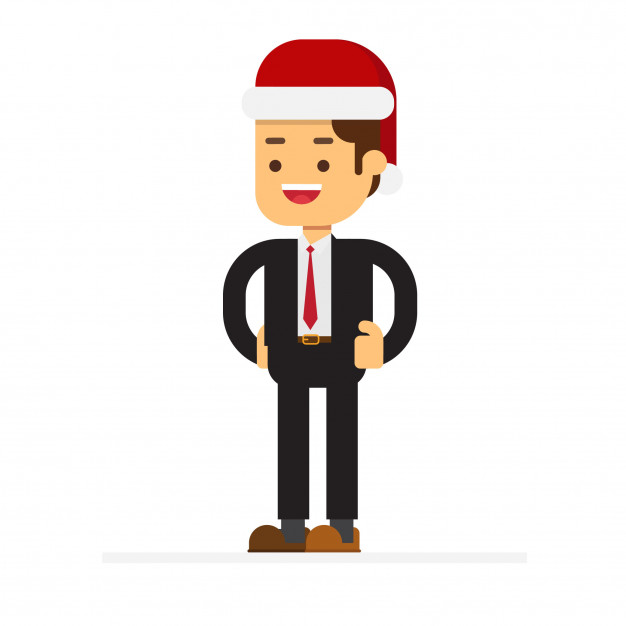 Christmas Concept,business Man Character Avatar Icon Vector 626x626 Christmas Concept,business Man Character Avatar Icon Vector