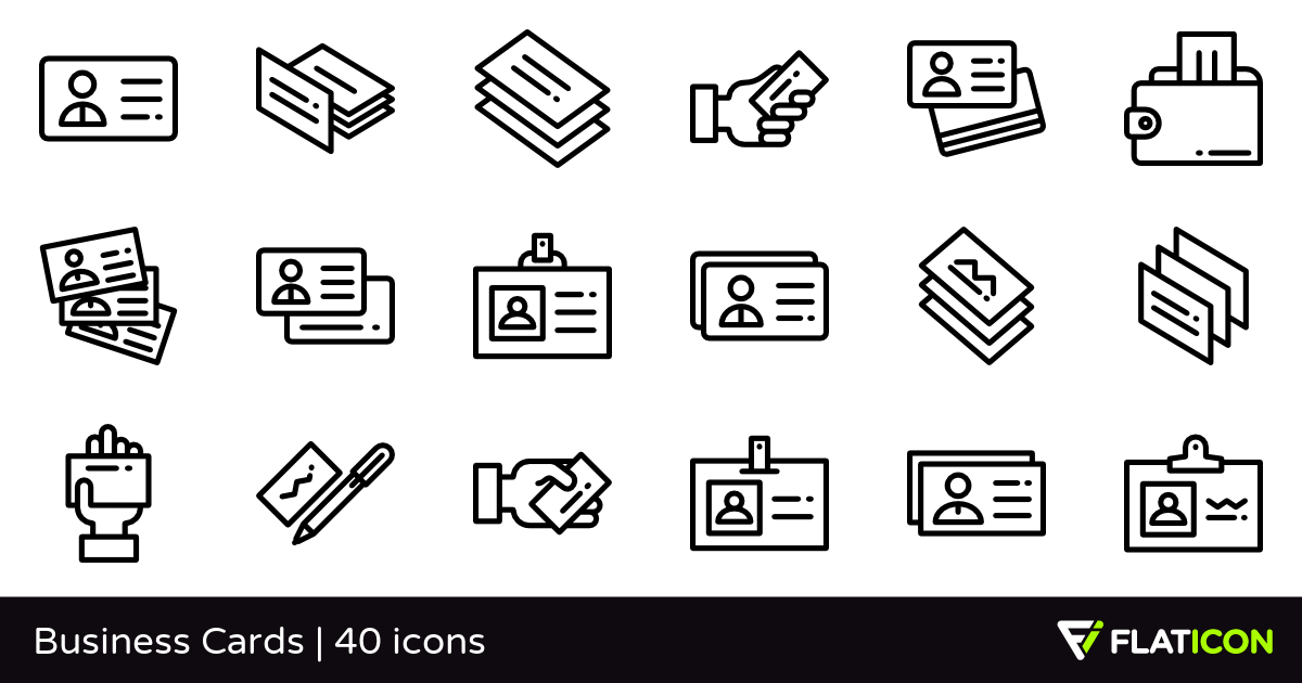 1200x630 Business Cards Free Icons