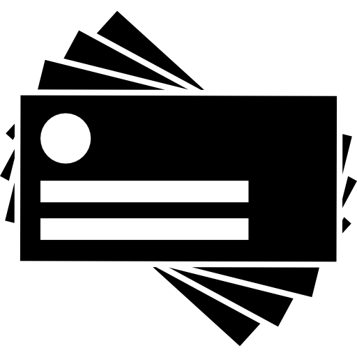 512x512 Business Card Pieces Icons Free Download