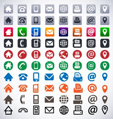 380x400 Contact Icons Vector Places To Visit Contact Icons Vector