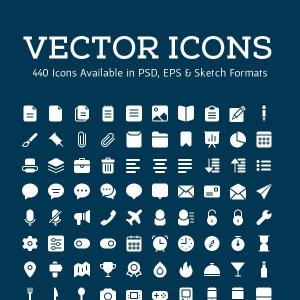 300x300 Vector Business Card Icon Set Catamart