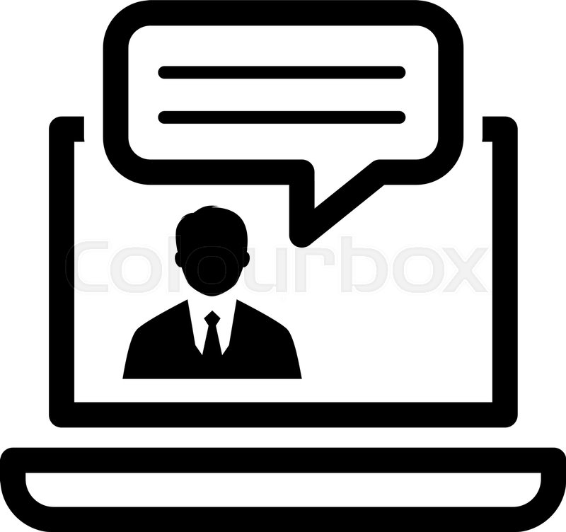 Online Consulting Icon Business Stock Vector Colourbox 800x752 Online Consulting Icon Business Stock Vector Colourbox