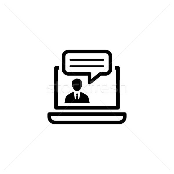 Online Consulting Icon Business Concept Flat Design Vector 600x600 Online Consulting Icon Business Concept Flat Design Vector