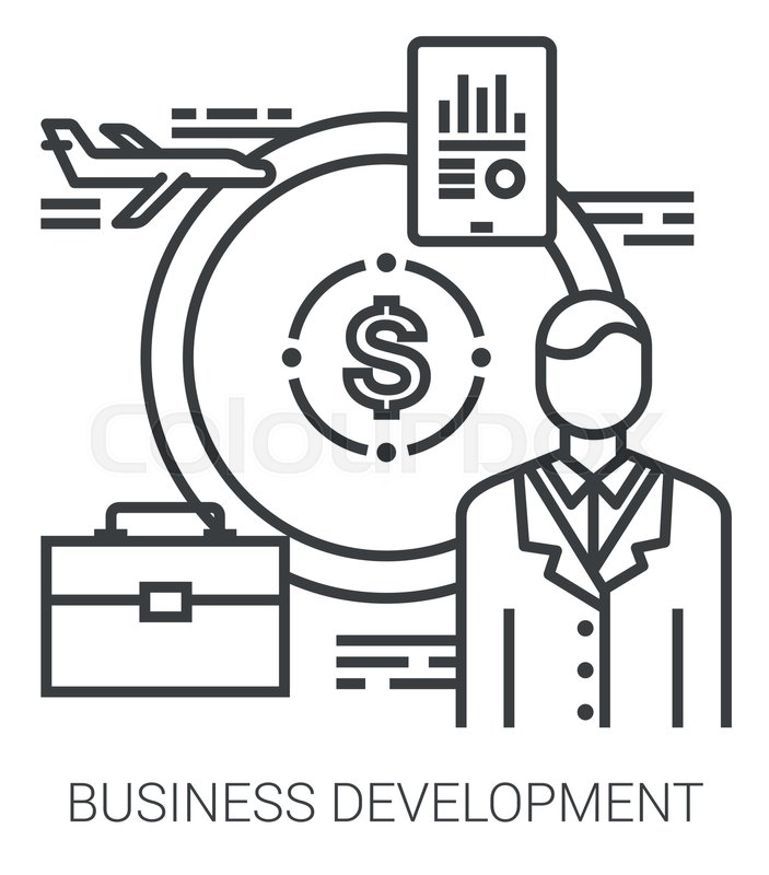 703x800 Business Development Infographic Stock Vector Colourbox