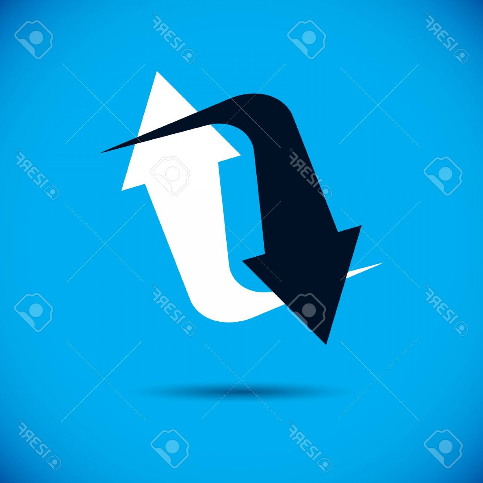1560x1560 Photostock Vector Vector Upward And Downward Arrow Trend