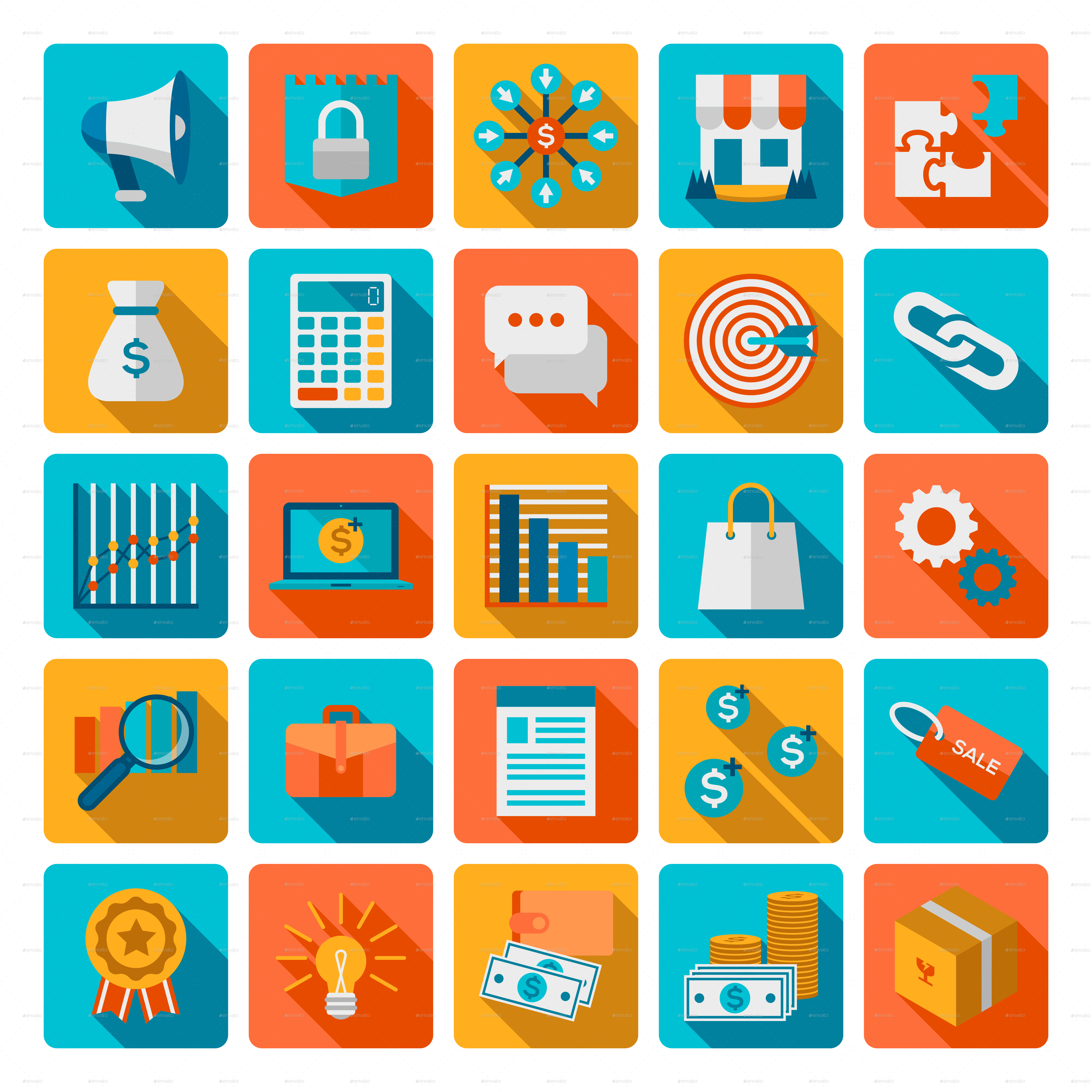 Business Flat Icon 5000x5000 Business Flat Icon