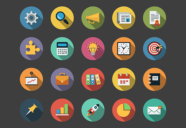 Business Flat Icons Bundle On Behance 600x414 Business Flat Icons Bundle On Behance