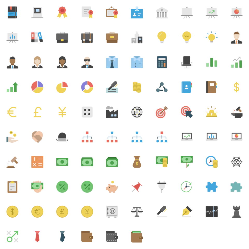 Premium Flat Icons 960x960 Premium Flat Icons