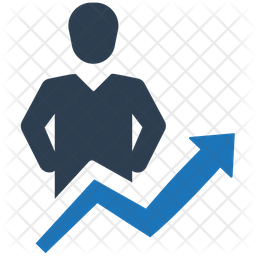 256x256 Business Growth Icon Of Flat Style