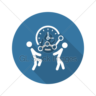 325x325 Time For Growth Icon Business Concept Gl Stock Images