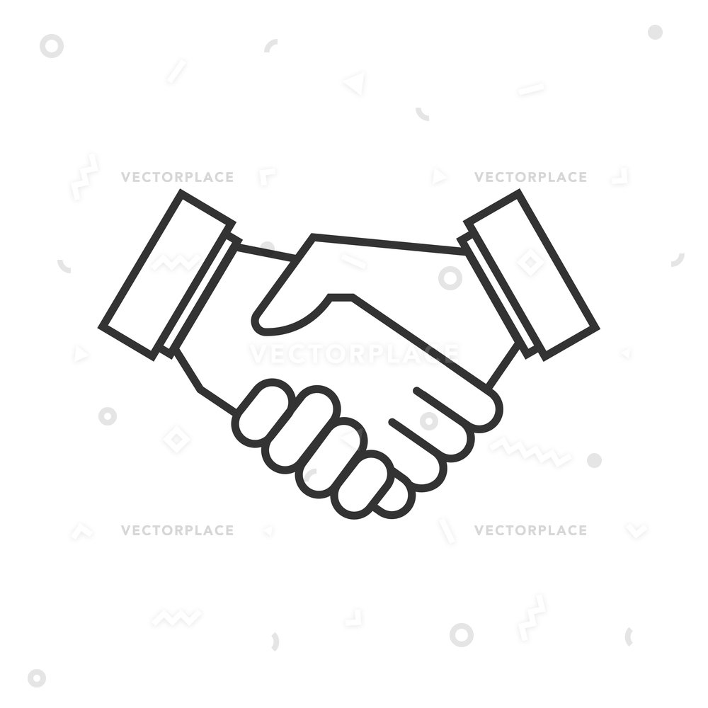 1000x1000 Business Agreement Handshake Icons Symbol Partnership Vector