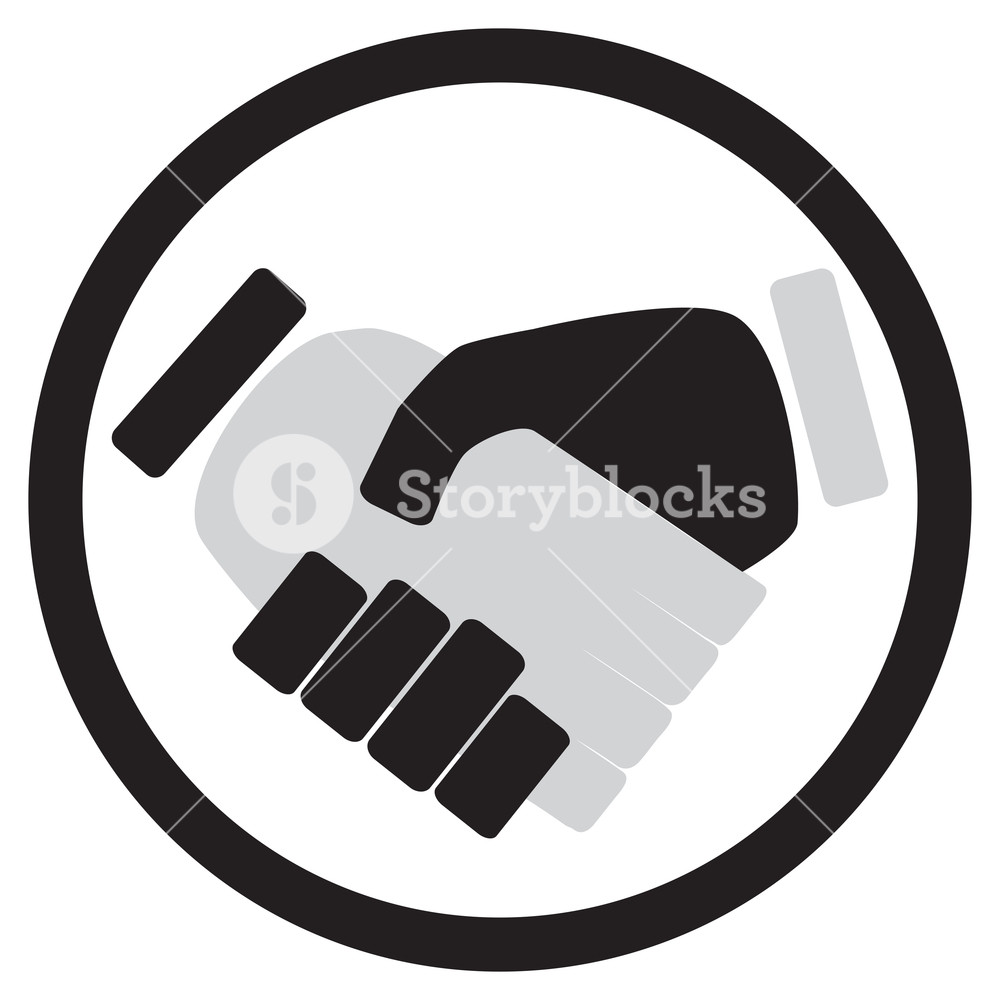 1000x1000 Handshake Icon Monochrome Hand And Handshake Icon, Shaking Hands