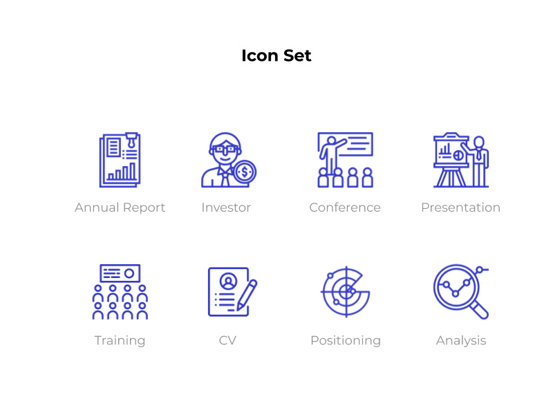 800x600 Business Icon Set