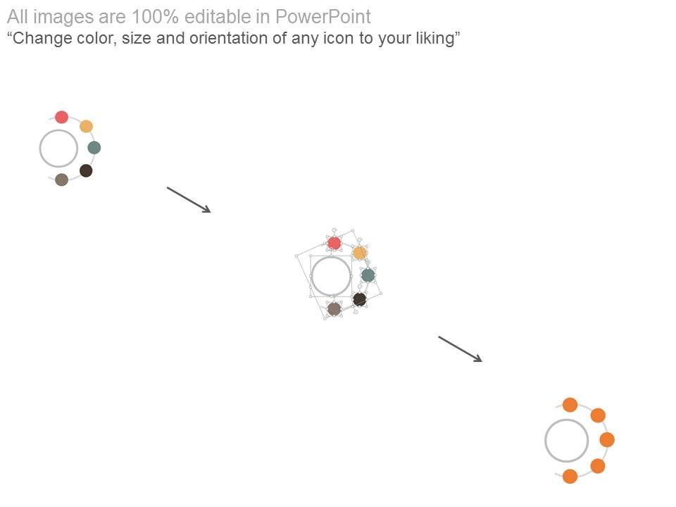 960x720 Five Staged Semicircle Of Business Icons Flat Powerpoint Design