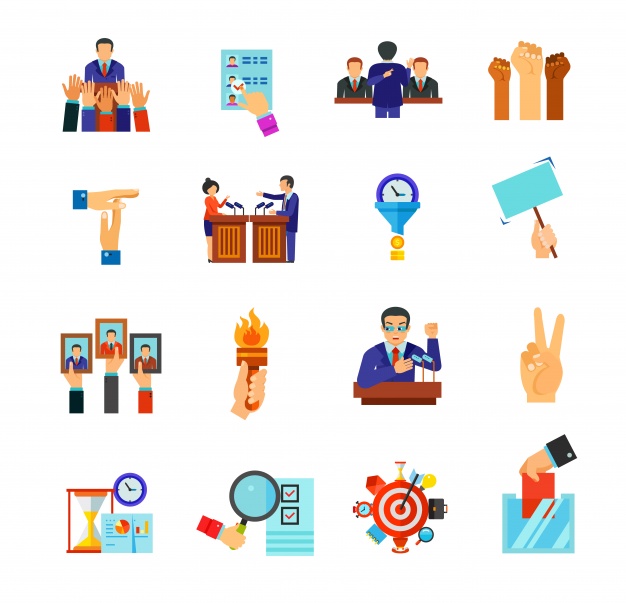 626x603 Elections And Business Icon Set Voting Vote Paper Honest Fraud