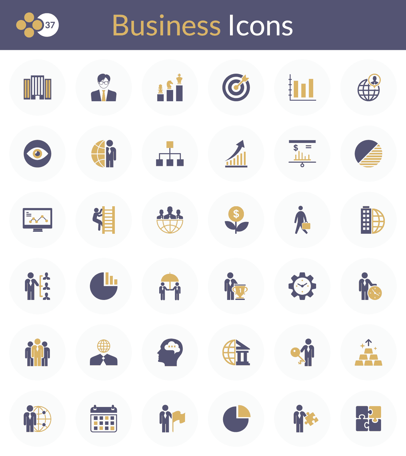 1400x1572 Exclusive Business Flat Icons Free For Download