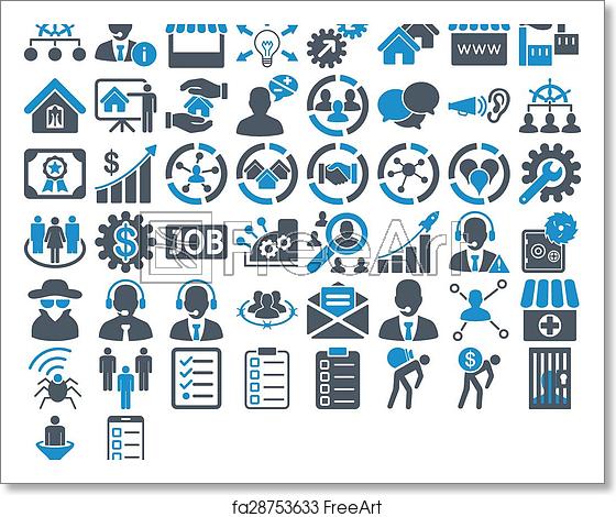 560x470 Free Art Print Of Business Icon Set Business Icon Set These Flat