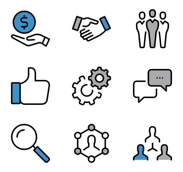 600x564 Business Icon Packs