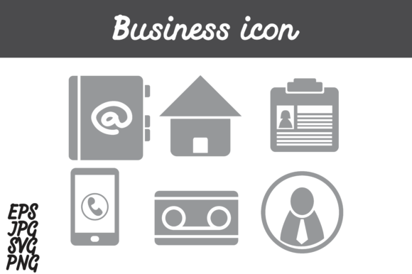 580x386 Bundle Business Icon Set Vector Image Graphic