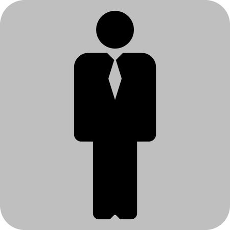 450x450 Vector Illustration Of Business Man Icon In Black Freestock Icons