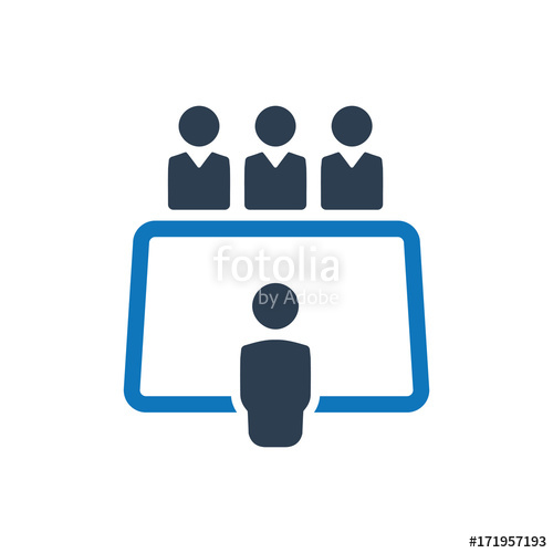 500x500 Business Meeting Icon Stock Image And Royalty Free Vector