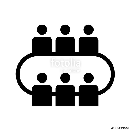 500x500 Business Meeting Icon Stock Photo And Royalty Free Images