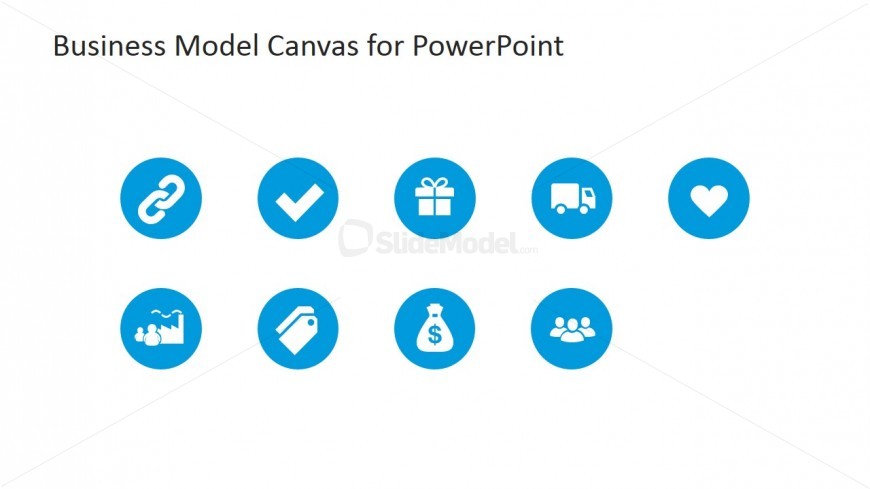 870x489 Business Model Canvas Powerpoint Icons