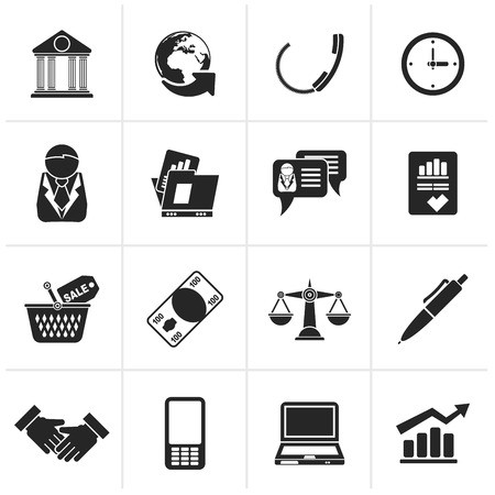 Black Business And Office Objects Icons 450x450 Black Business And Office Objects Icons