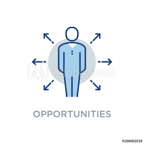 500x500 Business Opportunities Vector Icon Flat Style
