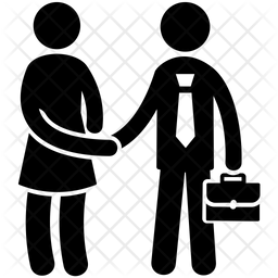 256x256 Business Partners Icon Of Glyph Style