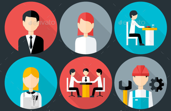 Business People Icons 580x376 Business People Icons