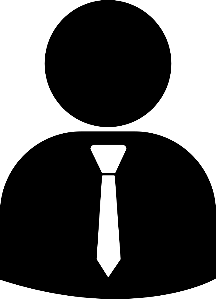 710x980 Business Person Silhouette Wearing Tie Png Icon Free Download