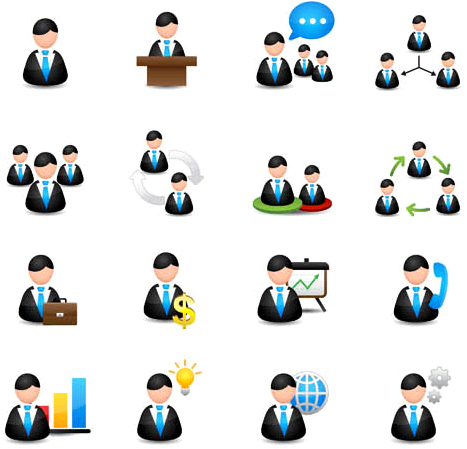 467x449 Business People Icons Vector Images