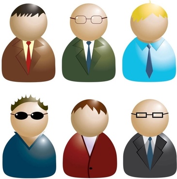 365x368 Business People Icons Free Vector Download