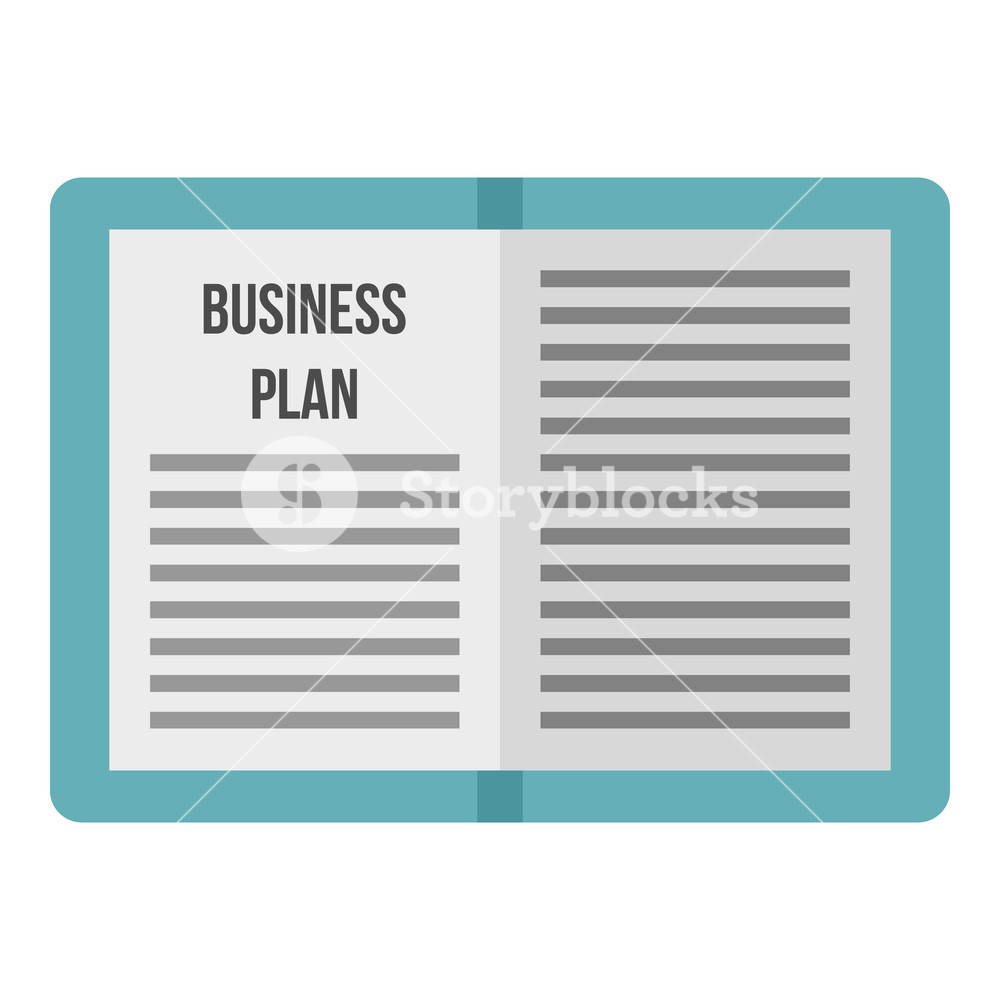 1000x1000 Business Plan Icon Flat Illustration Of Business Plan Vector Icon