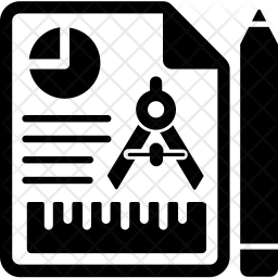 256x256 Business Plan Icon Of Glyph Style