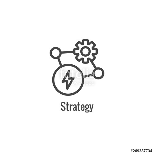New Business Process Icon Strategy Phase Stock Image 500x500 New Business Process Icon Strategy Phase Stock Image