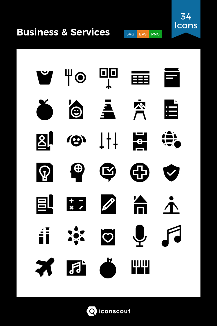 735x1103 Business Services Icon Pack