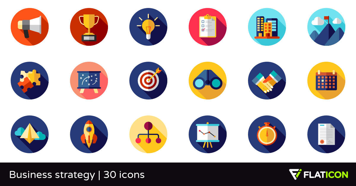 1200x630 Business Strategy Free Icons